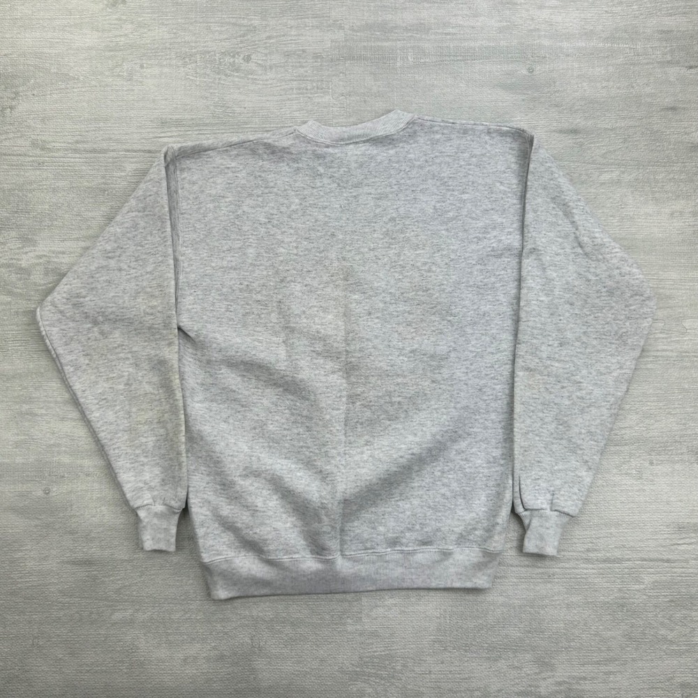 Vintage 90s American Eagle Native American Sweatshirt Size Medium Gray Nature - Picture 4 of 8